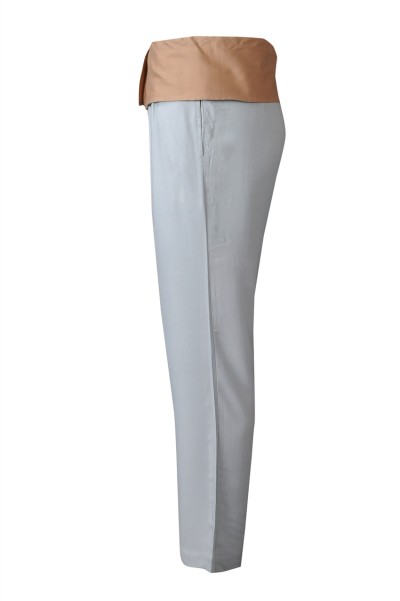 U376 personal design straight yoga pants fashion design wide waist elastic waist sweatpants sweatpants specialty store comb knitted sweatpants side view